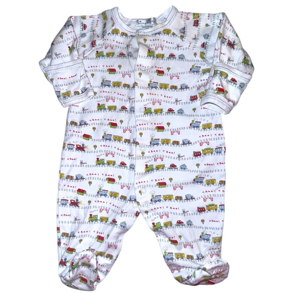 Kissy Kissy Other - Kissy Kissy Pima Cotton Train Footie Sleeper Baby Pajamas 0–3 Months